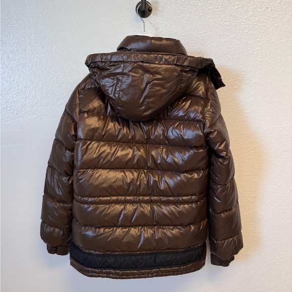 MONCLER BROWN PUFFER COAT - Picture 6 of 6